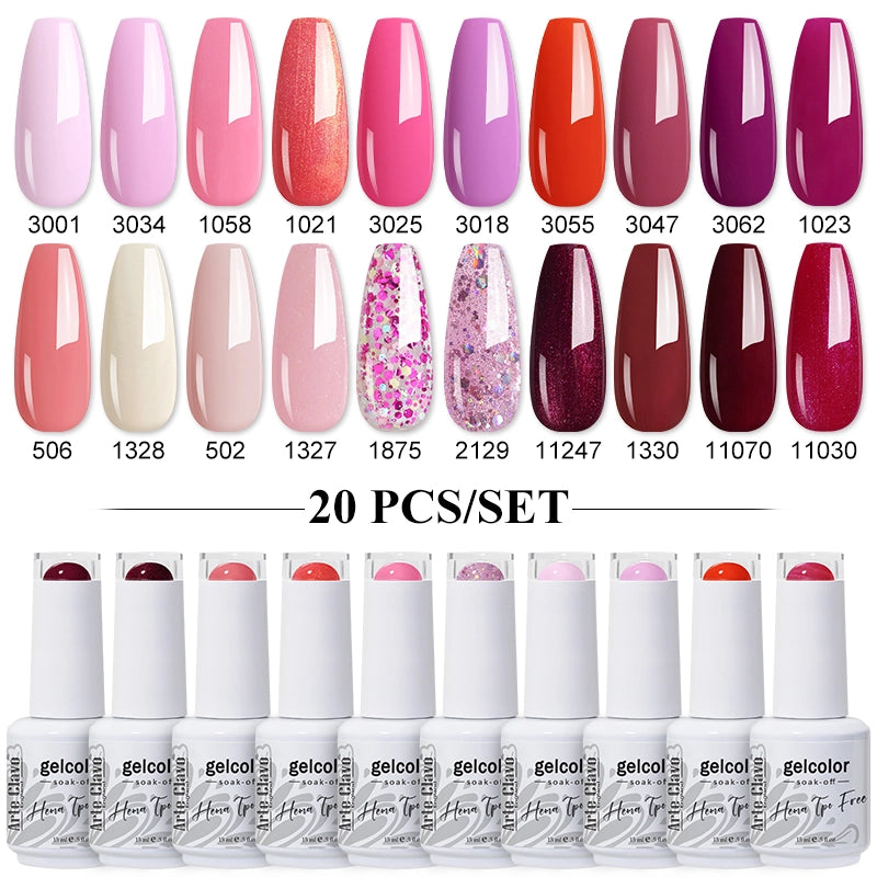 20pcs 15ml Color Gel Nail Polish (20B-CBZBZH01~~CBZBZH20)