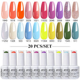 20pcs 15ml Color Gel Nail Polish (20B-CBZBZH01~~CBZBZH20)