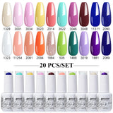20pcs 15ml Color Gel Nail Polish (20B-CBZBZH01~~CBZBZH20)