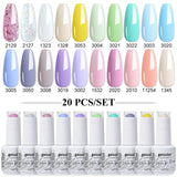 20pcs 15ml Color Gel Nail Polish (20B-CBZBZH01~~CBZBZH20)
