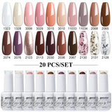 20pcs 15ml Color Gel Nail Polish (20B-CBZBZH01~~CBZBZH20)
