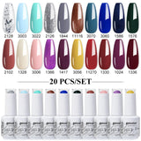 20pcs 15ml Color Gel Nail Polish (20B-CBZBZH01~~CBZBZH20)