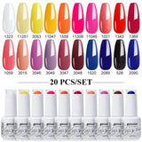 20pcs 15ml Color Gel Nail Polish (20B-CBZBZH01~~CBZBZH20)