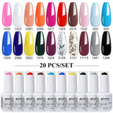 20pcs 15ml Color Gel Nail Polish (20B-CBZBZH01~~CBZBZH20)