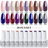 20pcs 15ml Color Gel Nail Polish (20B-CBZBZH01~~CBZBZH20)