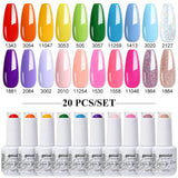 20pcs 15ml Color Gel Nail Polish (20B-CBZBZH01~~CBZBZH20)