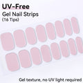 Solid Color-UV FREE Gel Nail Strips 16 Tips