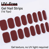 UV FREE Gel Nail Strips 16 Tips