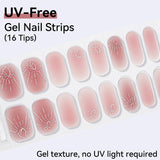 UV FREE Gel Nail Strips 16 Tips