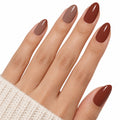 Spiced Mocha UV-Free Gel Nail Strips – 16 Strips