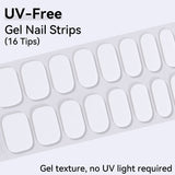 UV FREE Gel Nail Strips 16 Tips