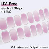 UV FREE Gel Nail Strips 16 Tips