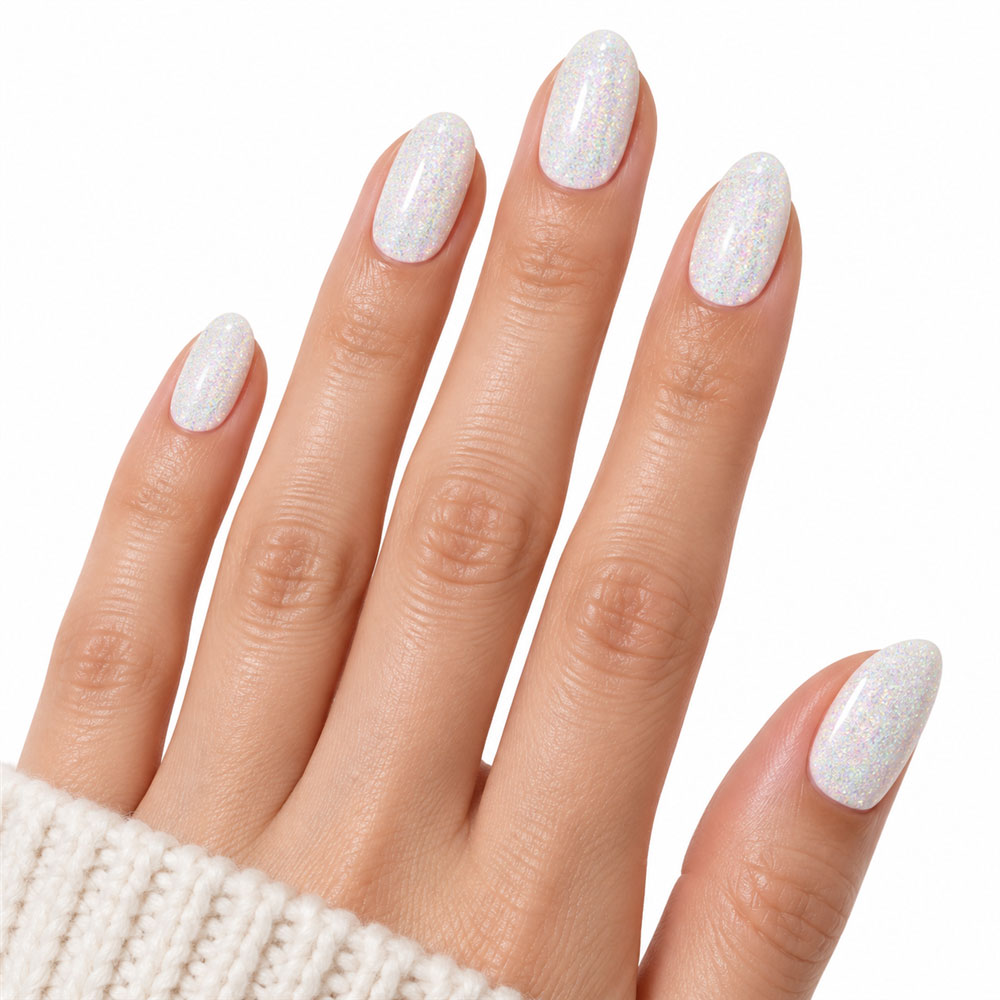 Opal Sparkle UV-Free Gel Nail Strips – 16 Strips