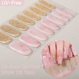 UV FREE Gel Nail Strips 16 Tips