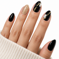 Gilded Onyx UV-Free Gel Nail Strips – 16 Strips