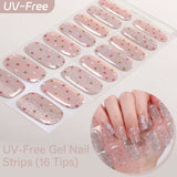 UV FREE Gel Nail Strips 16 Tips