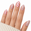 Pink Dot Charm UV-Free Gel Nail Strips – 16 Strips