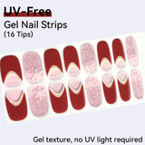 UV FREE Gel Nail Strips 16 Tips