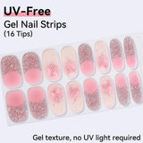UV FREE Gel Nail Strips 16 Tips