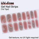 UV FREE Gel Nail Strips 16 Tips