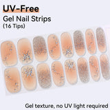 UV FREE Gel Nail Strips 16 Tips