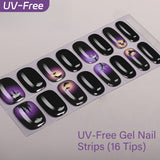 Spooky Gothic Collection - UV FREE Gel Nail Strips 16 Tips | No Lamp Required