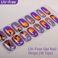 Spooky Gothic Collection - UV FREE Gel Nail Strips 16 Tips | No Lamp Required