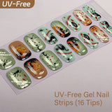 Spooky Gothic Collection - UV FREE Gel Nail Strips 16 Tips | No Lamp Required