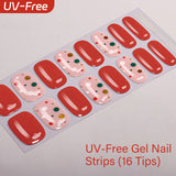 UV FREE Gel Nail Strips 16 Tips