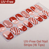 UV FREE Gel Nail Strips 16 Tips