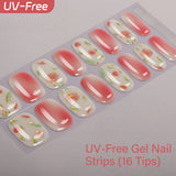 UV FREE Gel Nail Strips 16 Tips