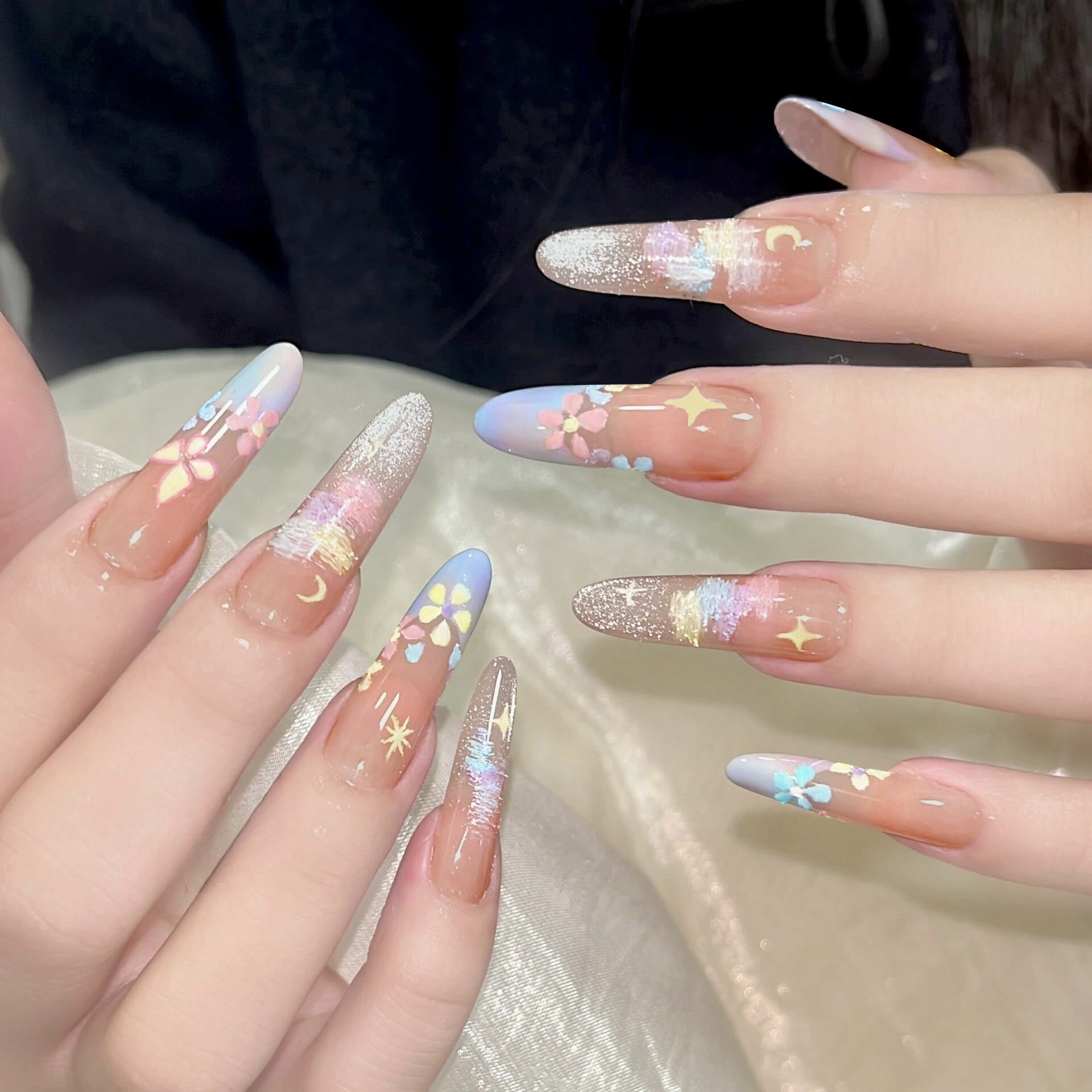 Premium Press-on Nails | Luxury Salon-Quality Reusable Nails - French Manicure, Cat Eye, & 3D Art Designs