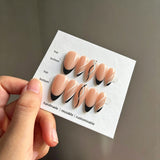 Handcrafted French & Aesthetic Press On Nails | Medium Almond Reusable Fake Nails Collection