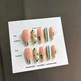 Handcrafted French & Aesthetic Press On Nails | Medium Almond Reusable Fake Nails Collection