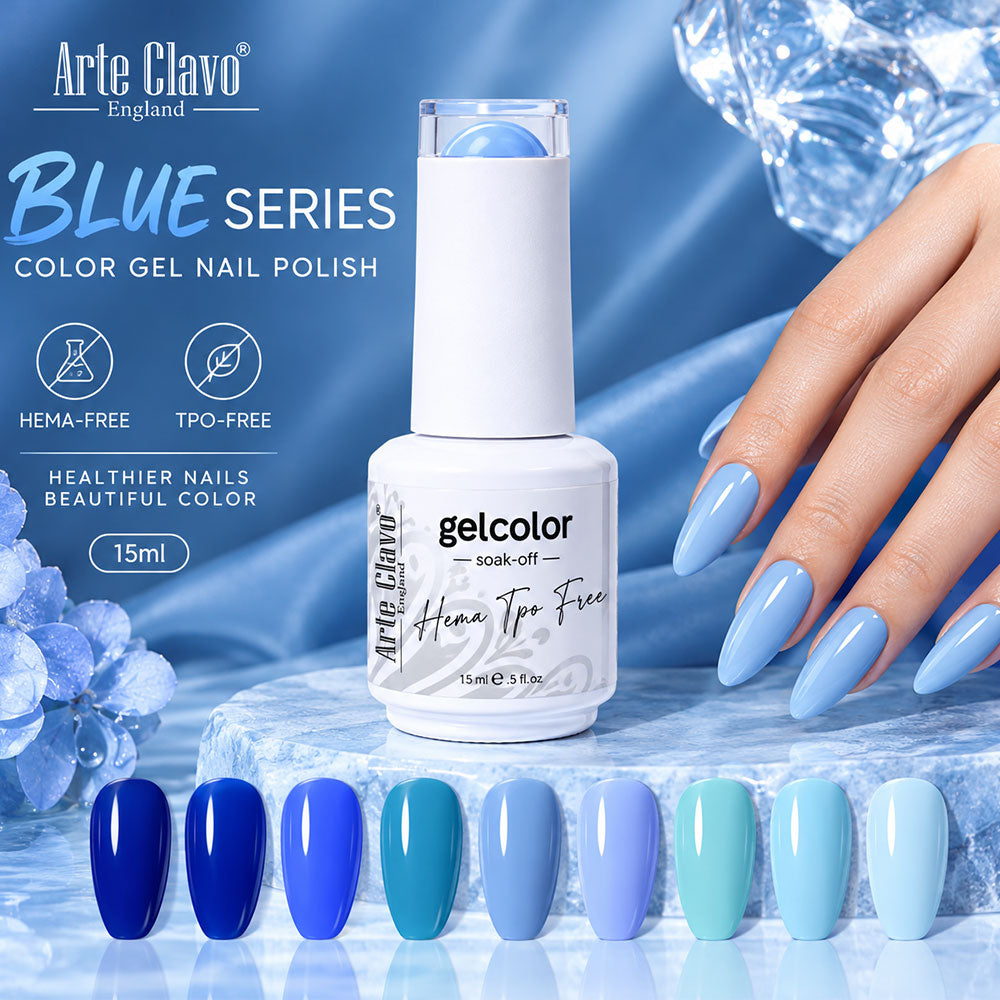 HEMA-Free & TPO-Free Blue Gel Nail Polish