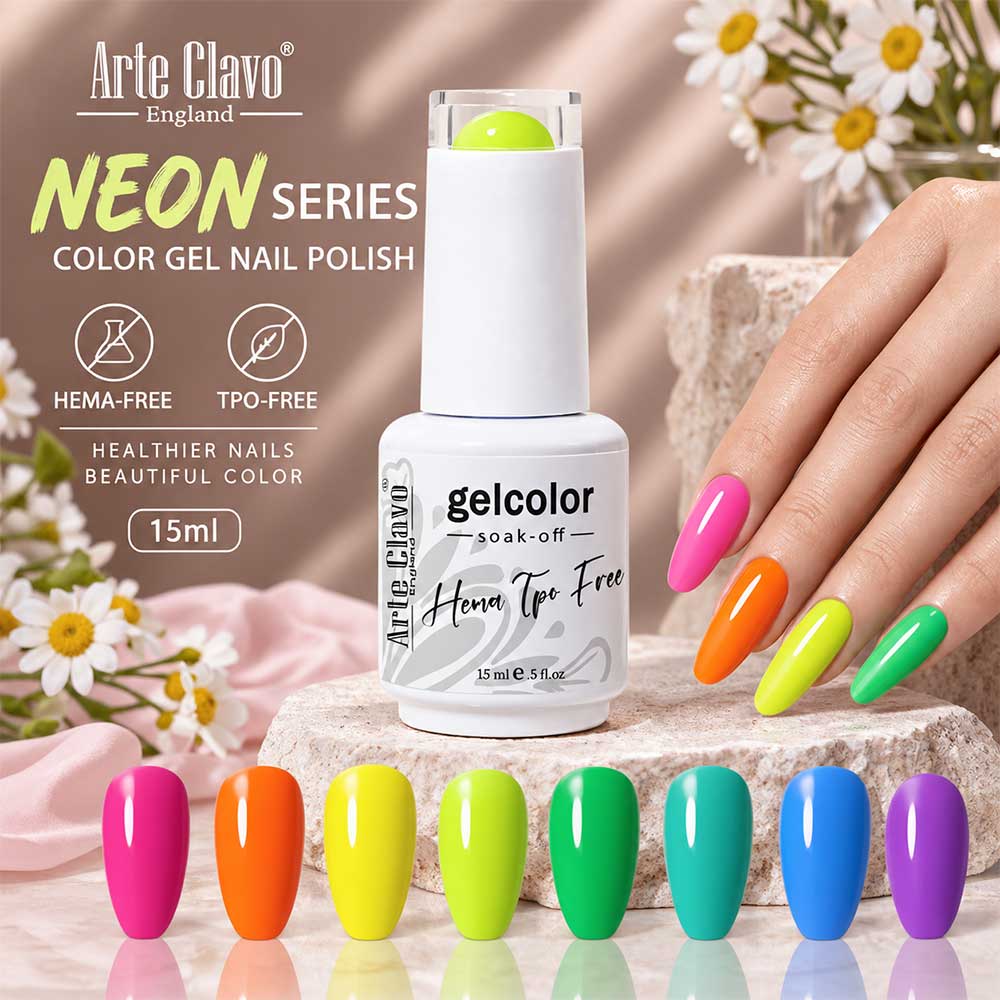 HEMA-Free & TPO-Free Neon Gel Nail Polish