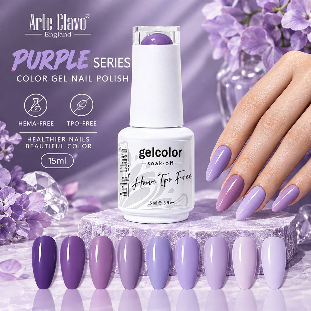 HEMA-Free & TPO-Free Purple Gel Nail Polish