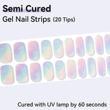 Gradient Effect-Semi-cured Gel Nail Strips 20 Tips