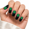 Emerald Aura Semi-Cured Gel Nail Strips – 20 Strips | UV/LED Lamp Required