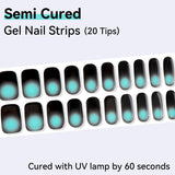 Gradient Effect-Semi-cured Gel Nail Strips 20 Tips