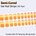 Gradient Effect-Semi-cured Gel Nail Strips 20 Tips
