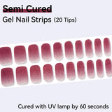 Gradient Effect-Semi-cured Gel Nail Strips 20 Tips