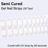 Gradient Effect-Semi-cured Gel Nail Strips 20 Tips