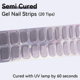 Chrome Effect-Semi-cured Gel Nail Strips 20 Tips