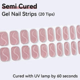 Cat Eye Magnetic Effect-Semi-cured Gel Nail Strips 20 Tips