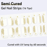 Shiny Glitter-Semi-cured Gel Nail Strips 16 Tips