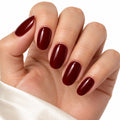Black Cherry Semi-Cured Gel Nail Strips – 16 Strips | UV/LED Lamp Required