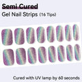 Cat Eye Magnetic Effect-Semi-cured Gel Nail Strips 16 Tips