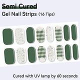 Shiny Glitter-Semi-cured Gel Nail Strips 16 Tips