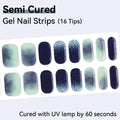 Marbling Pattern-Semi-cured Gel Nail Strips 16 Tips